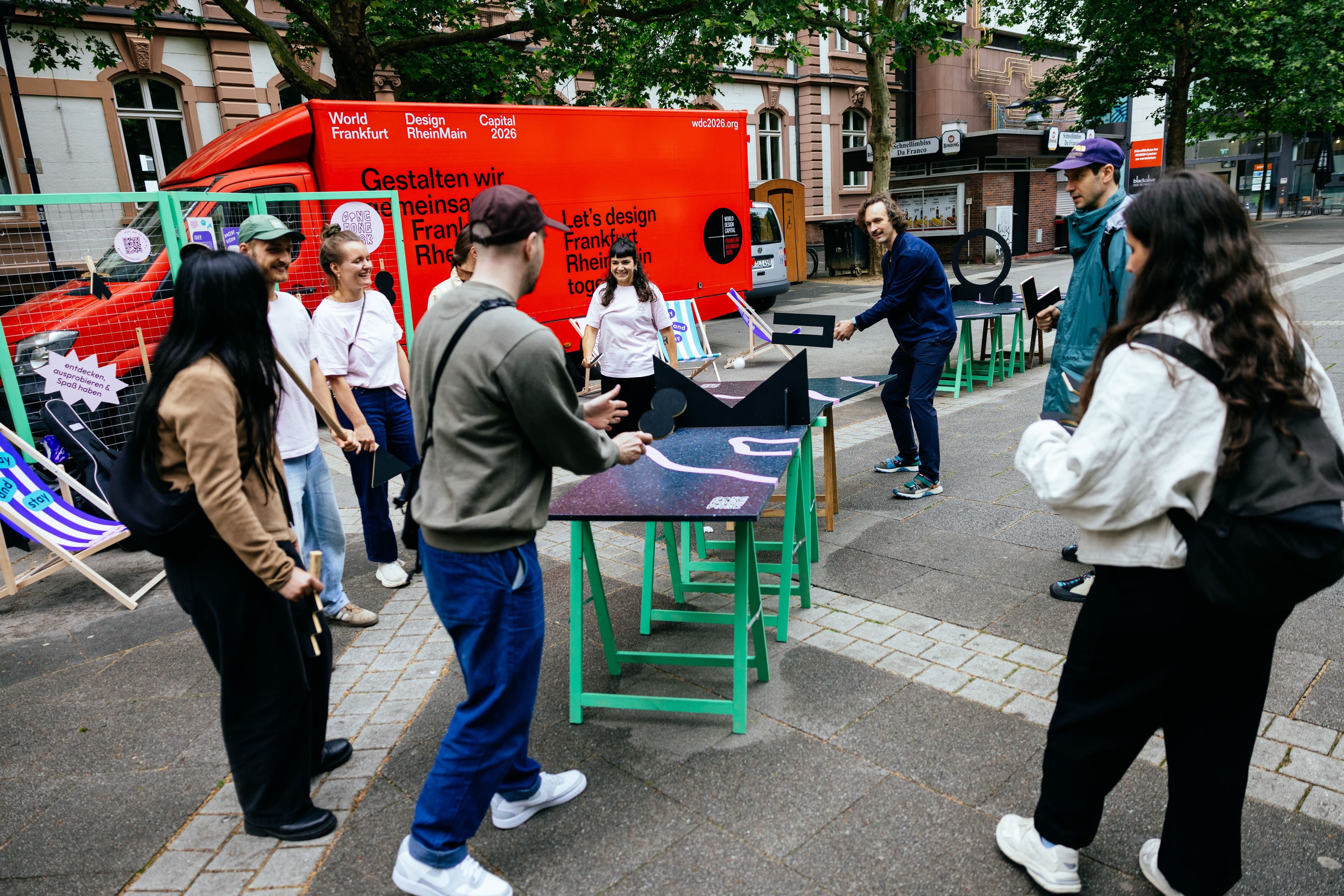 Ping Pong Park am Pavillon