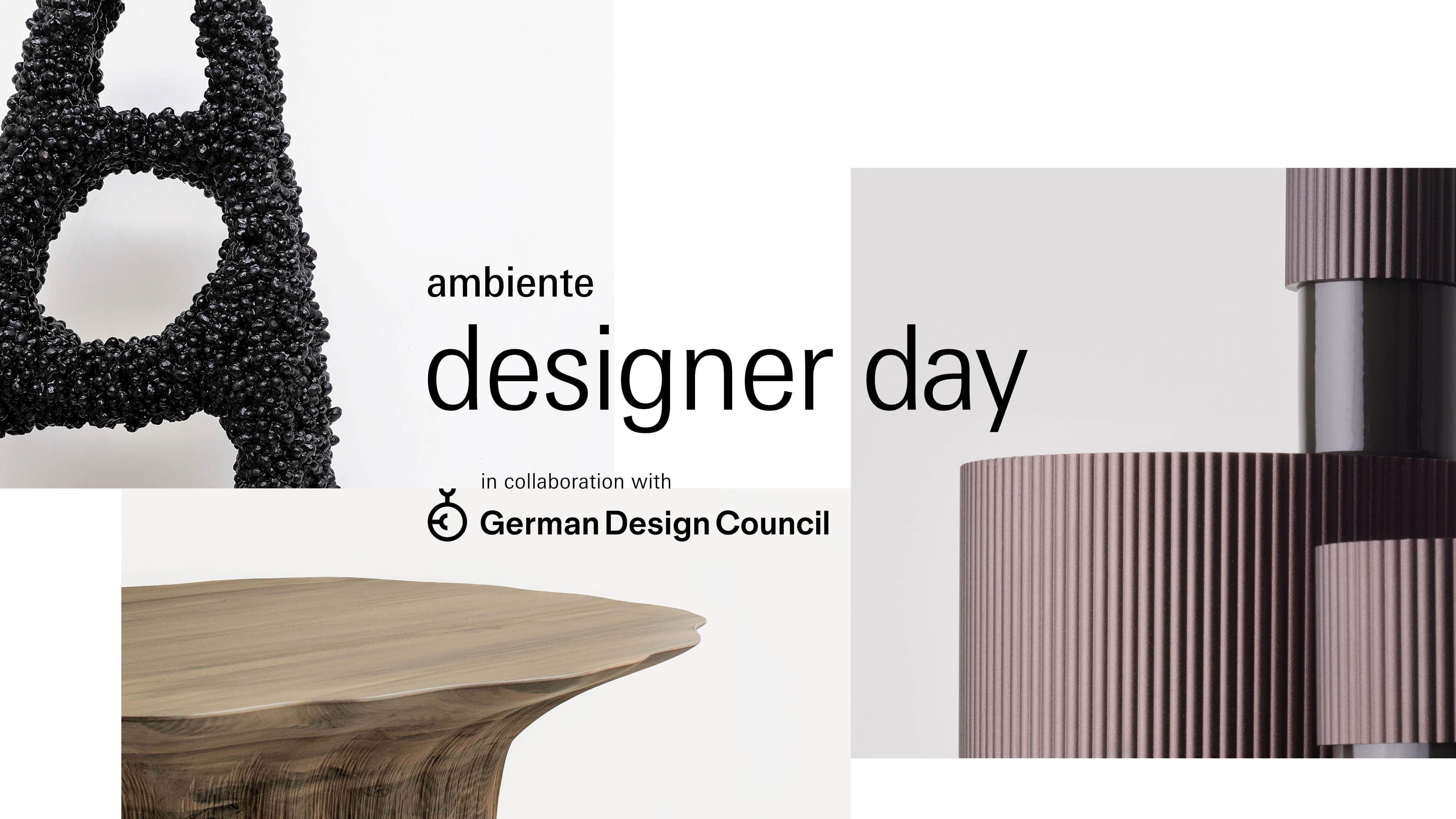 Key Visual zum Designer Day auf der Ambiente Messe Frankfurt