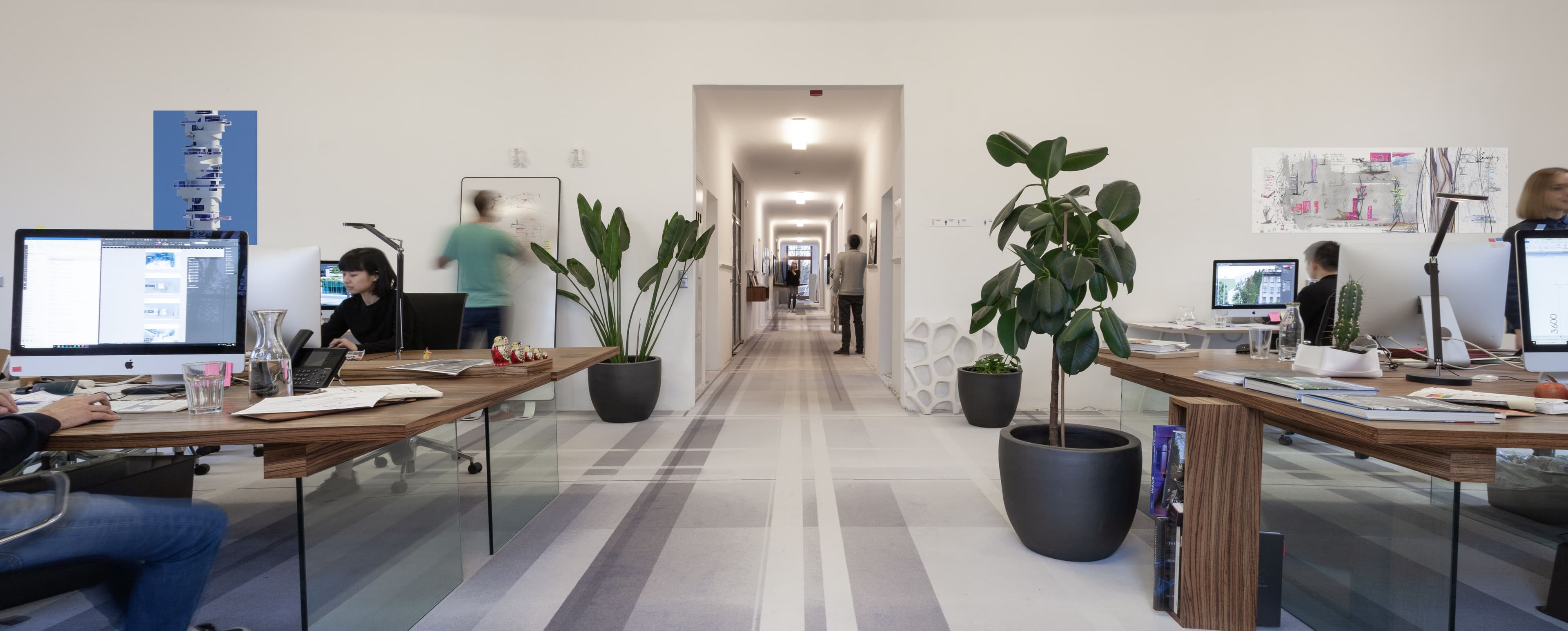 Blick in die Büroräume von 3Deluxe in Wiesbaden
