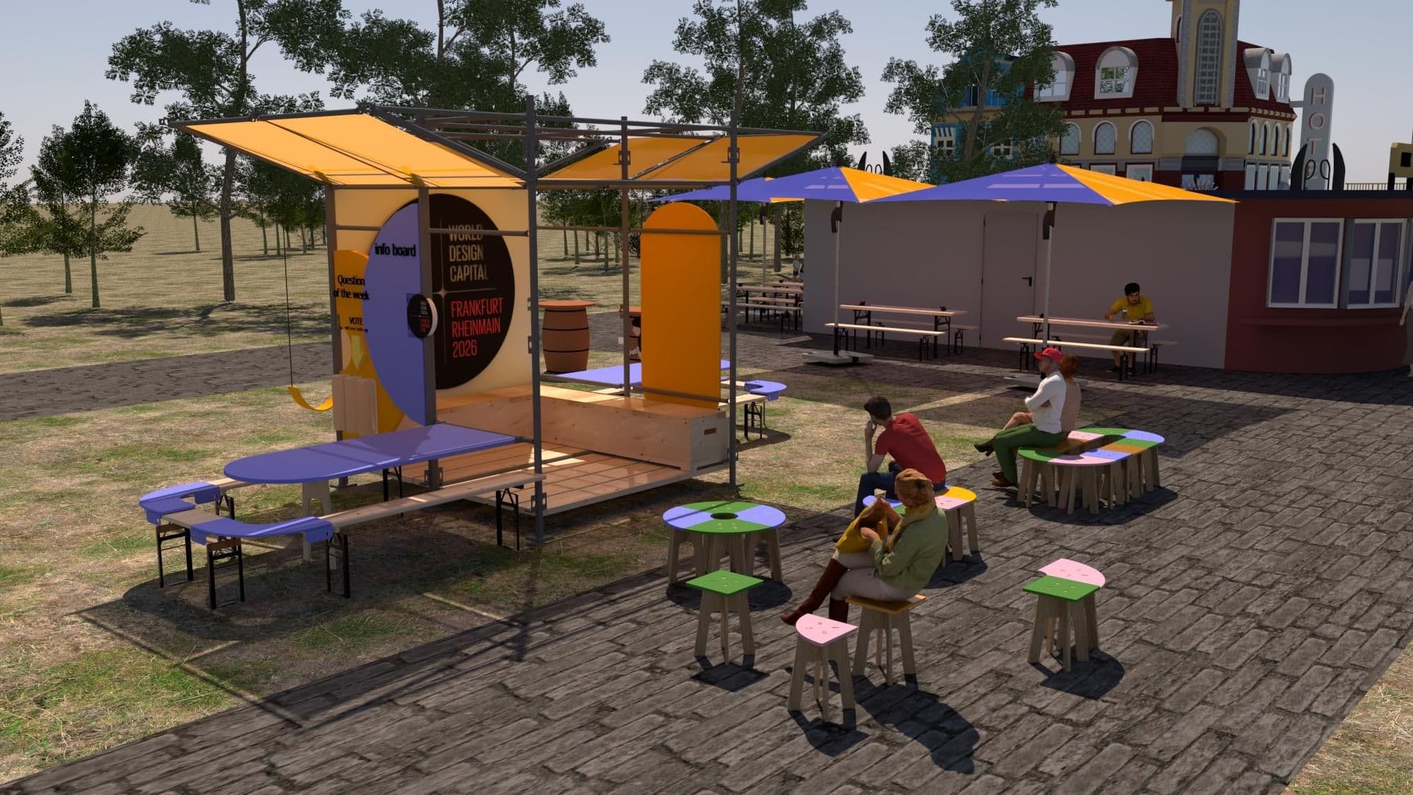 Visualisierung der Demokratiekioske