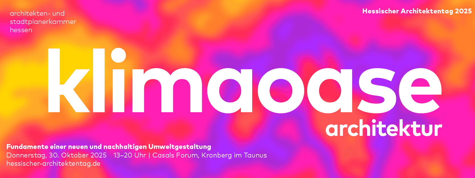 Flyer zum hessischen Architektentag 2025