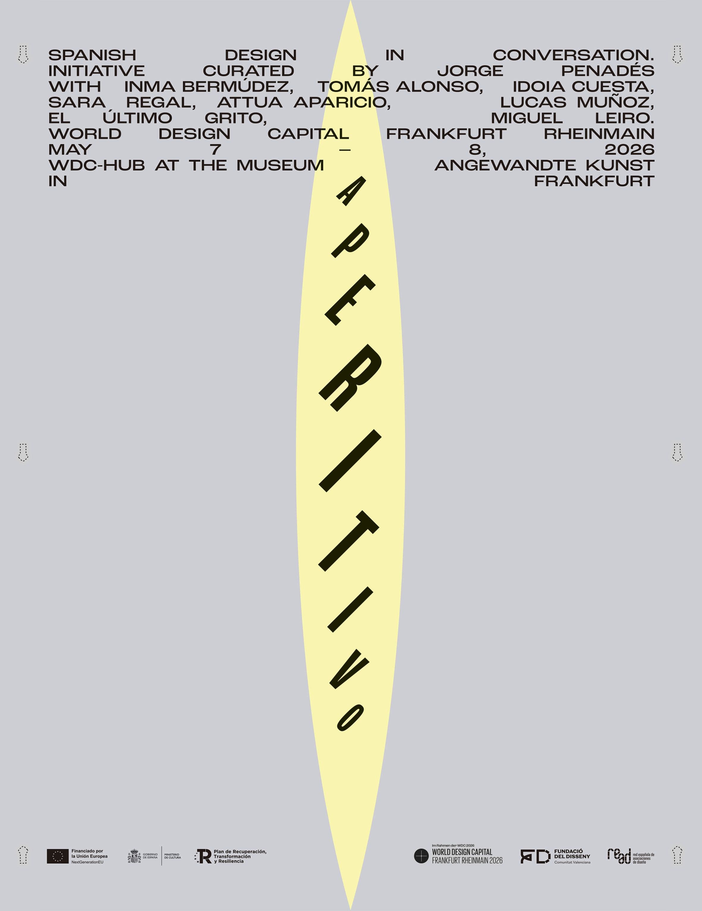 Flyer zur Einladung zum Aperitivo im WDC HUB