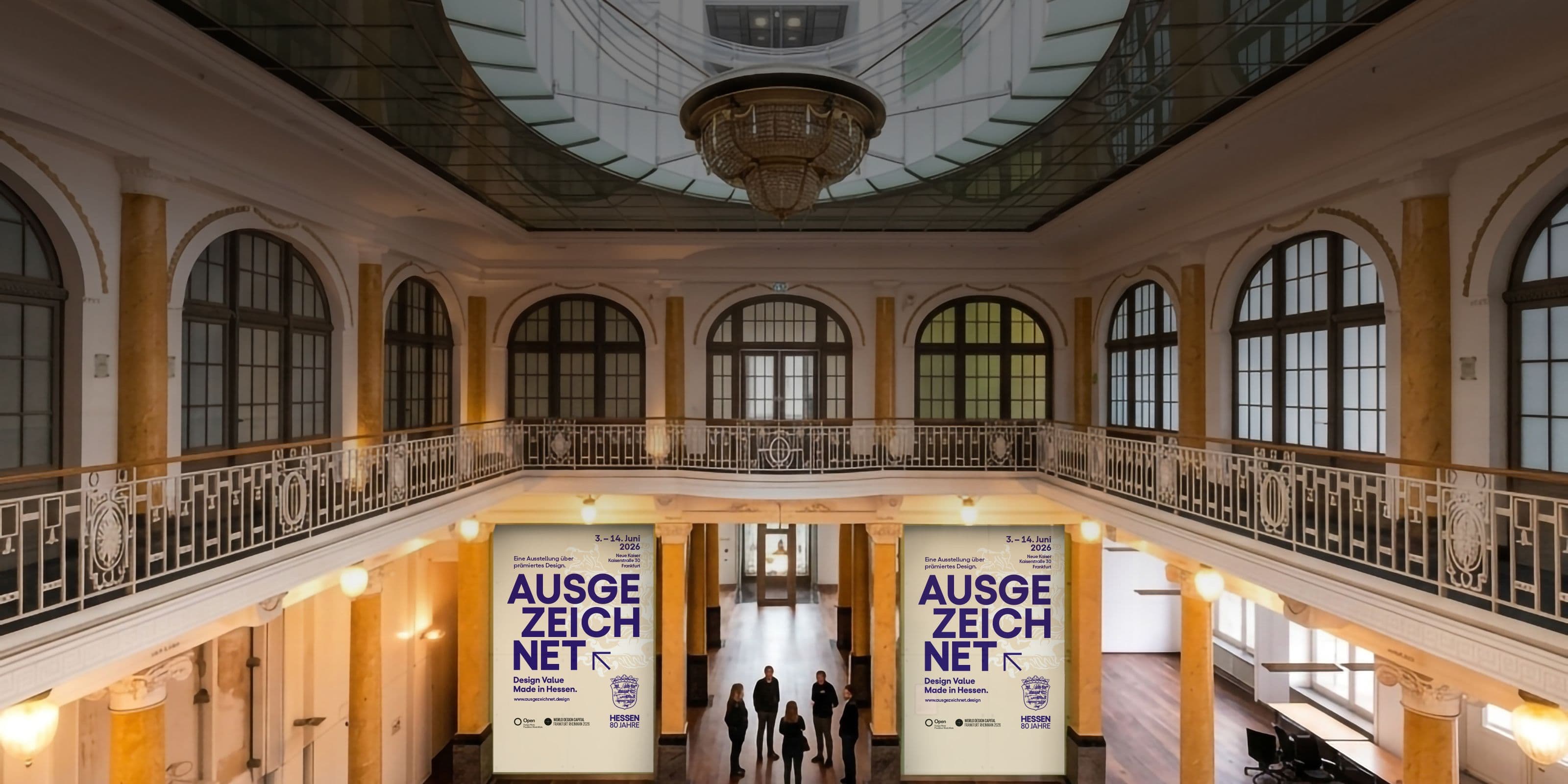 Blick in die Schalterhalle