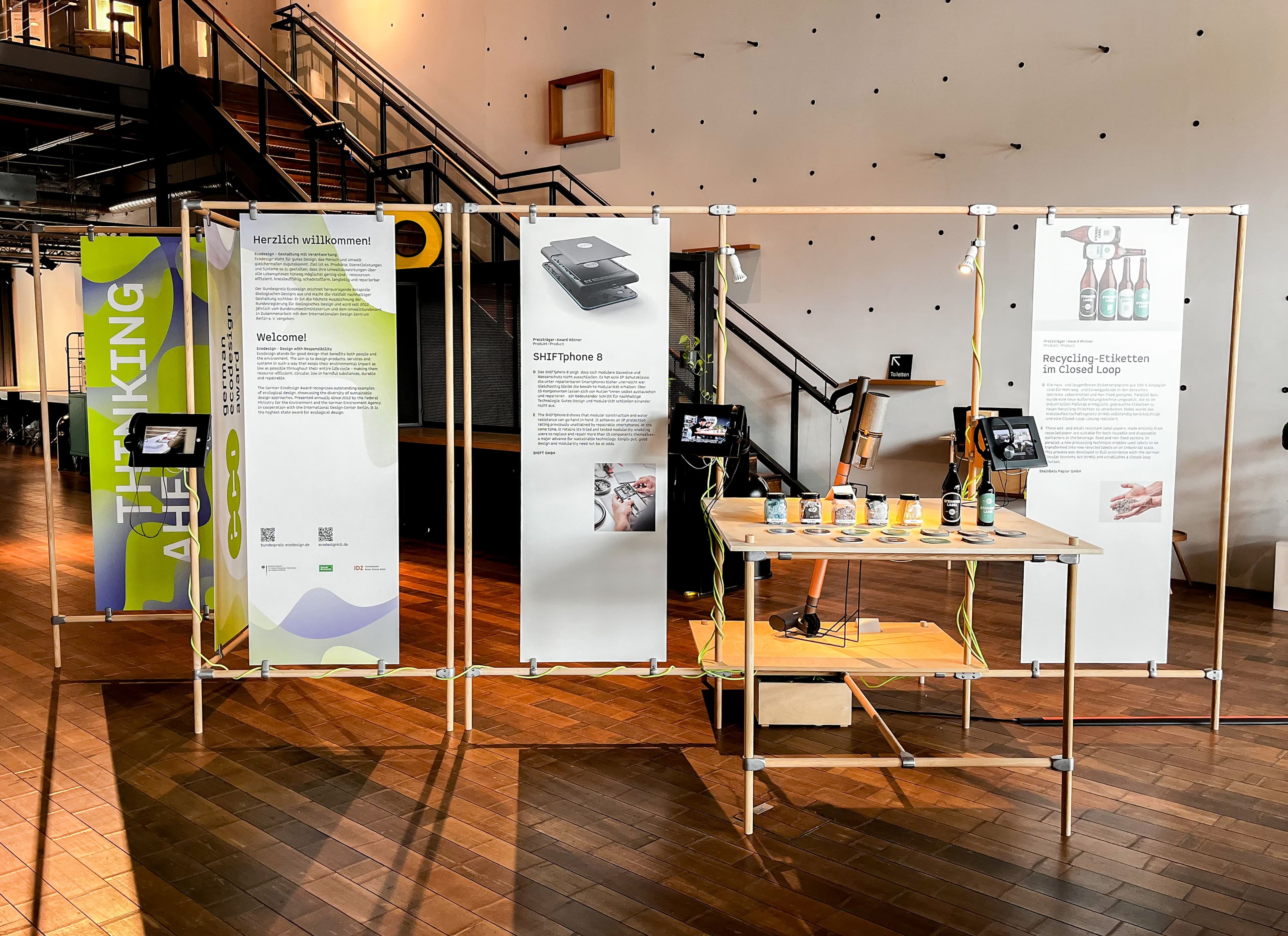 Ausstellungsansicht der Ausstellung Bundespreis Ecodesign