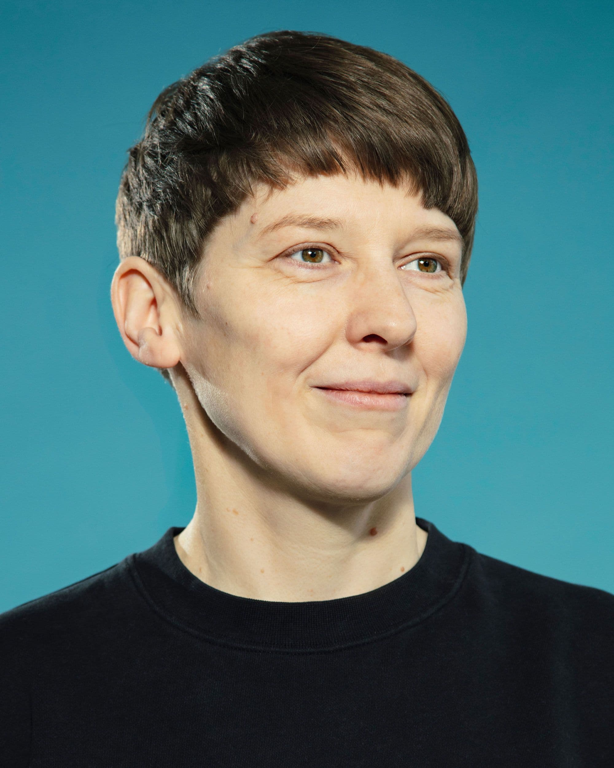 Ein Porträt Foto einer Person 