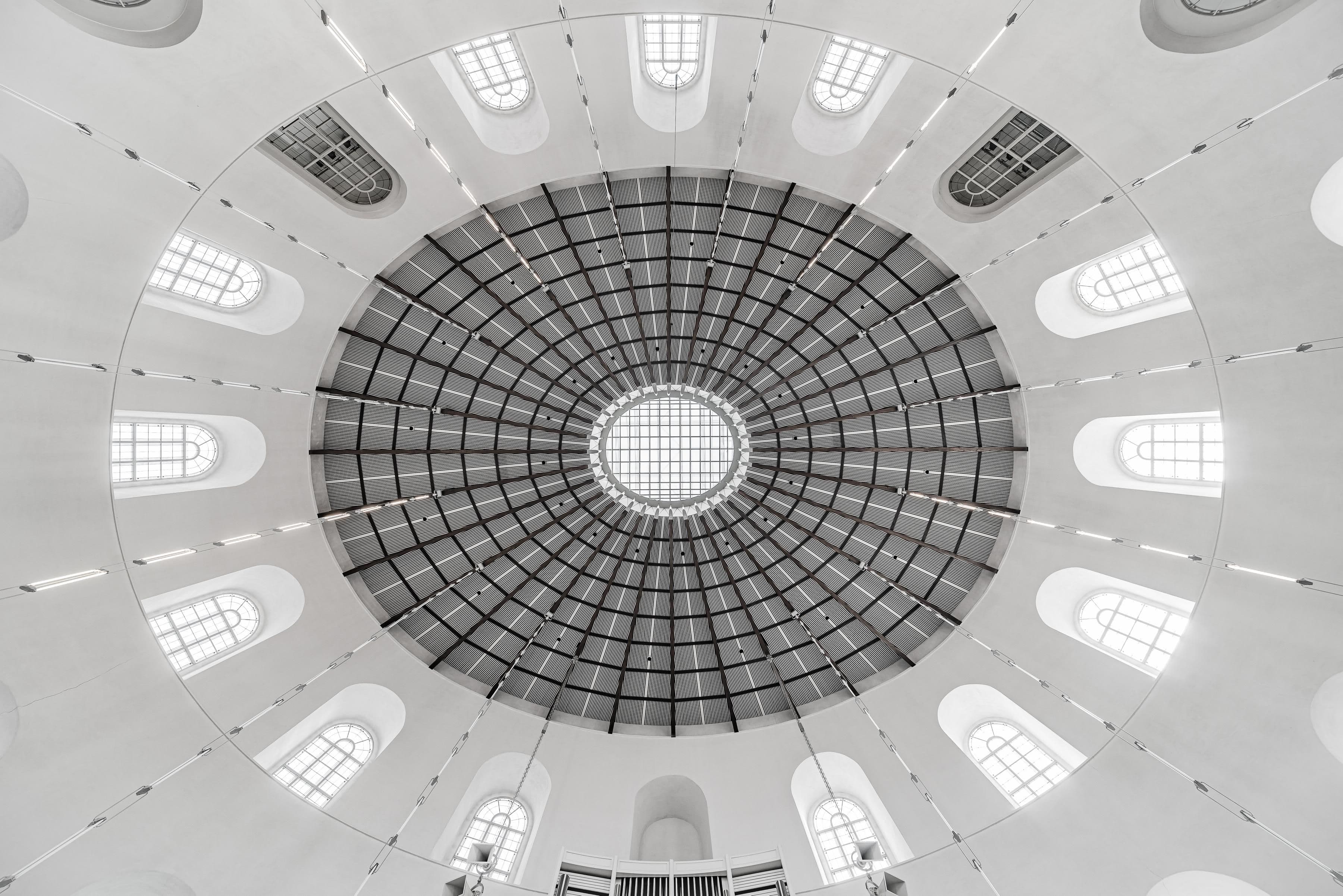 Blick in die Kuppel der Frankfurter Paulskirche