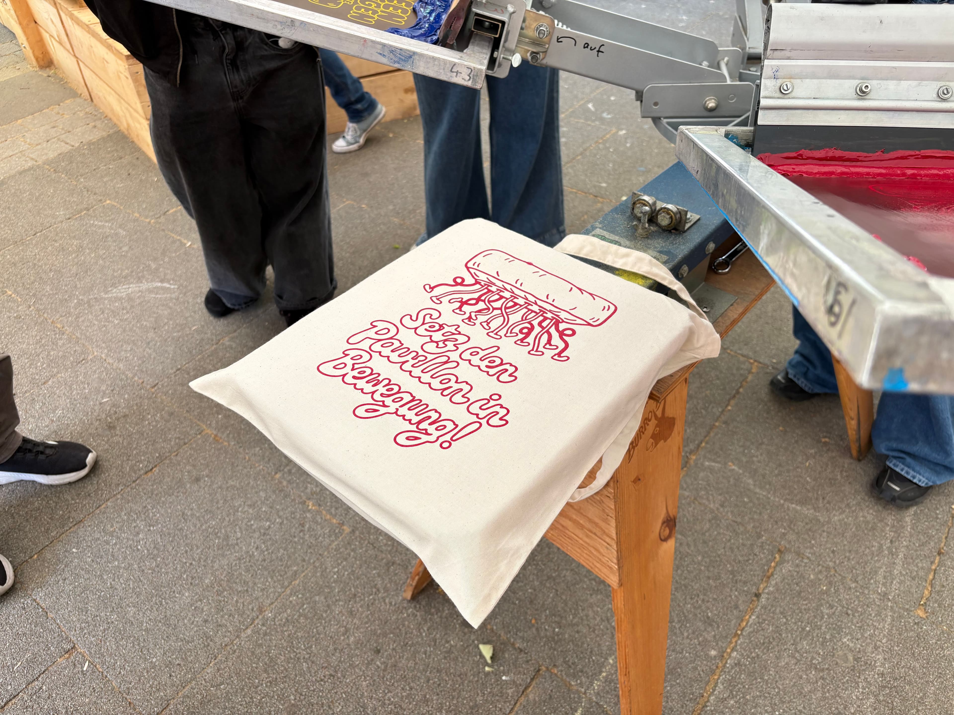 Siebdruckworkshop Pavillon