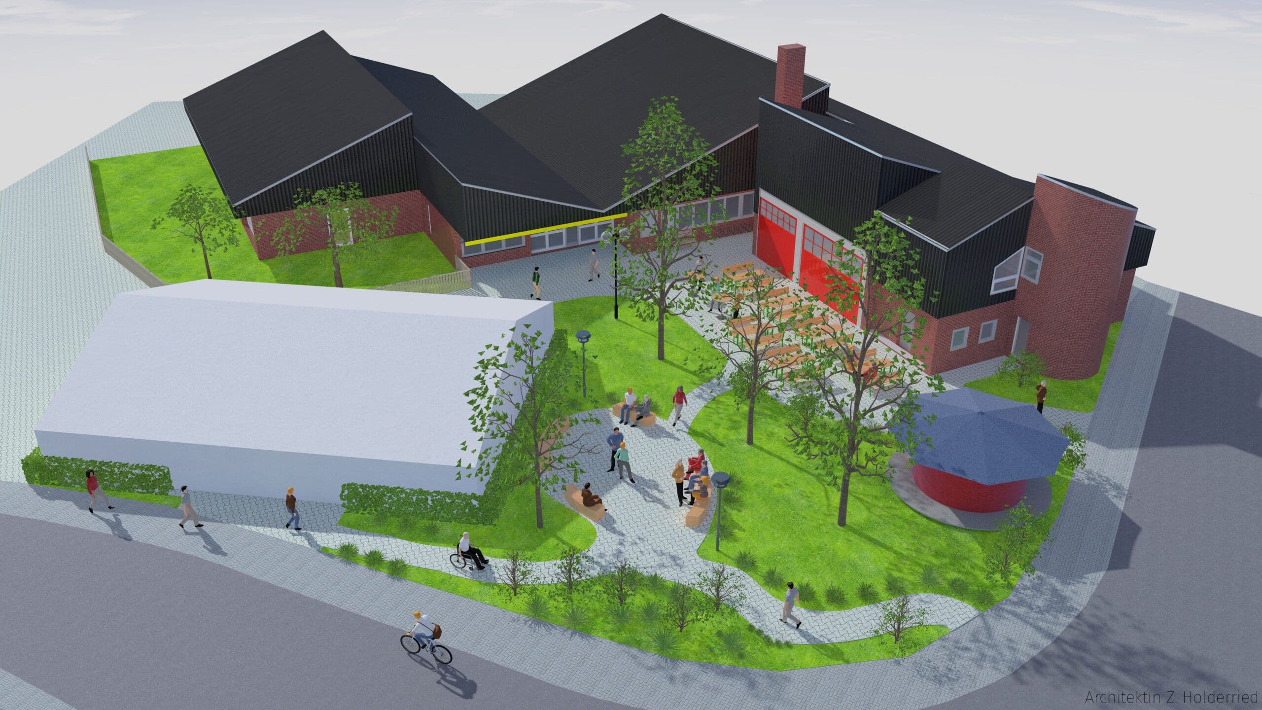 3D-Modell von Gebäude