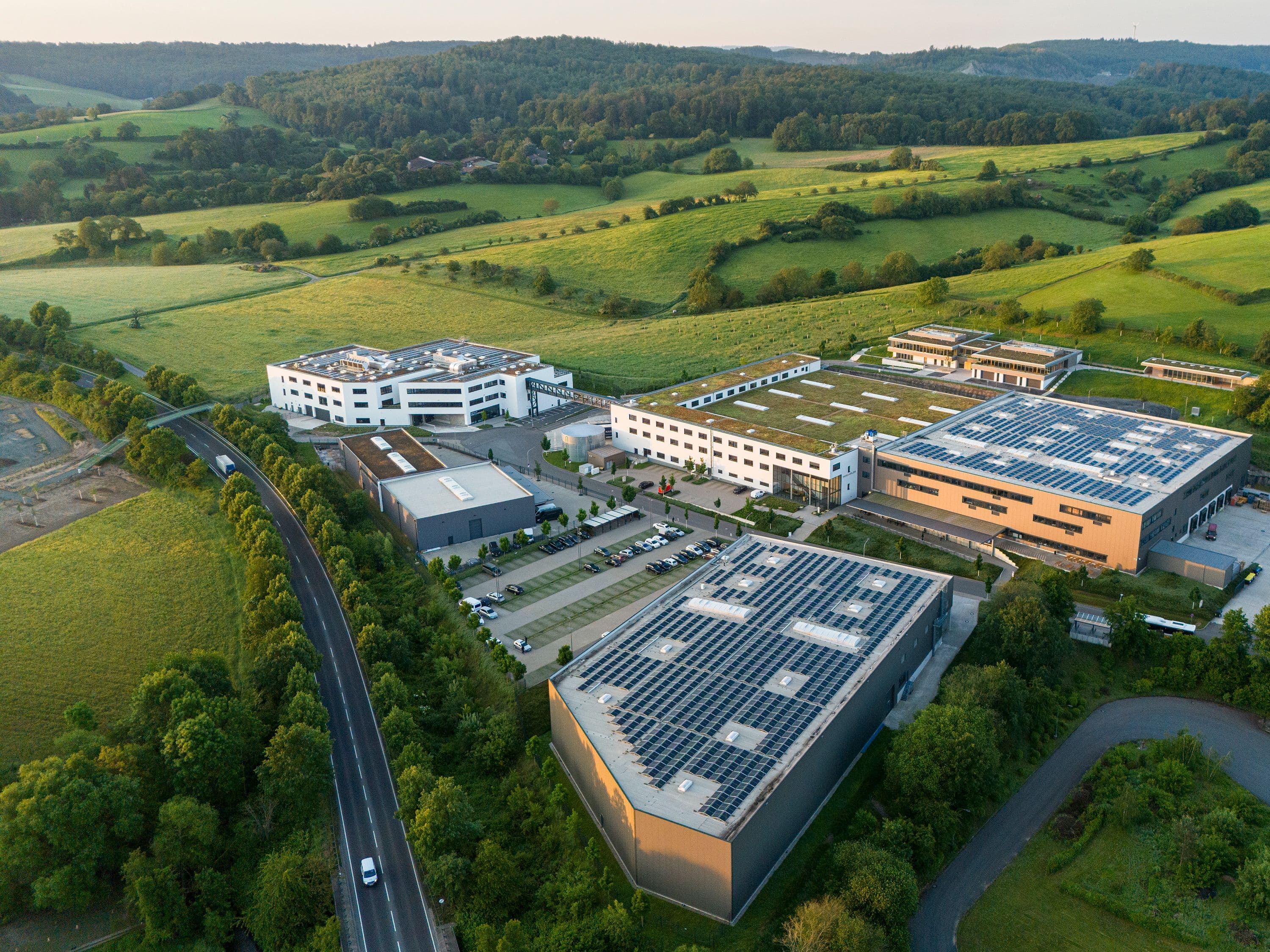 Ansicht des Riese & Müller Campus in Mühltal