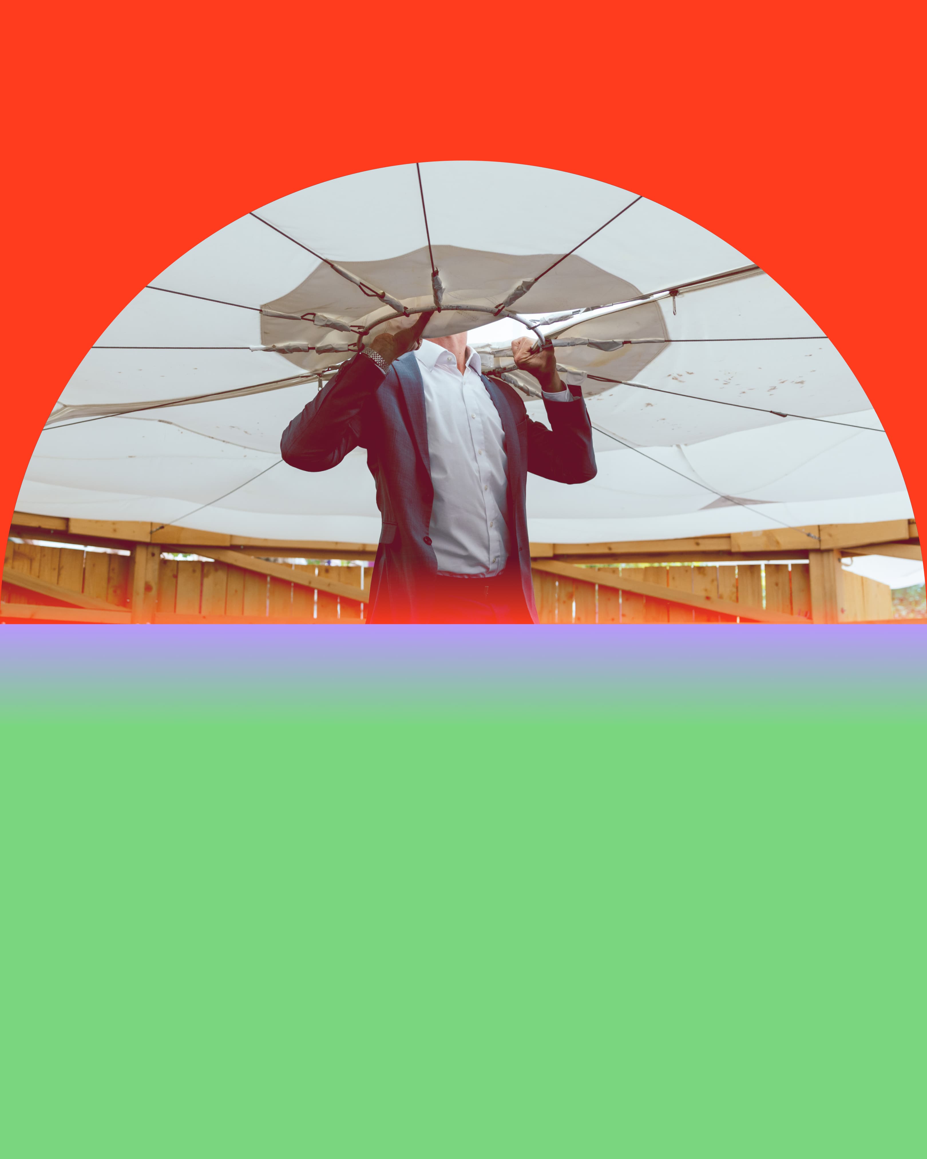 Bunte Grafik mit verschiedenen Formen und Farben.