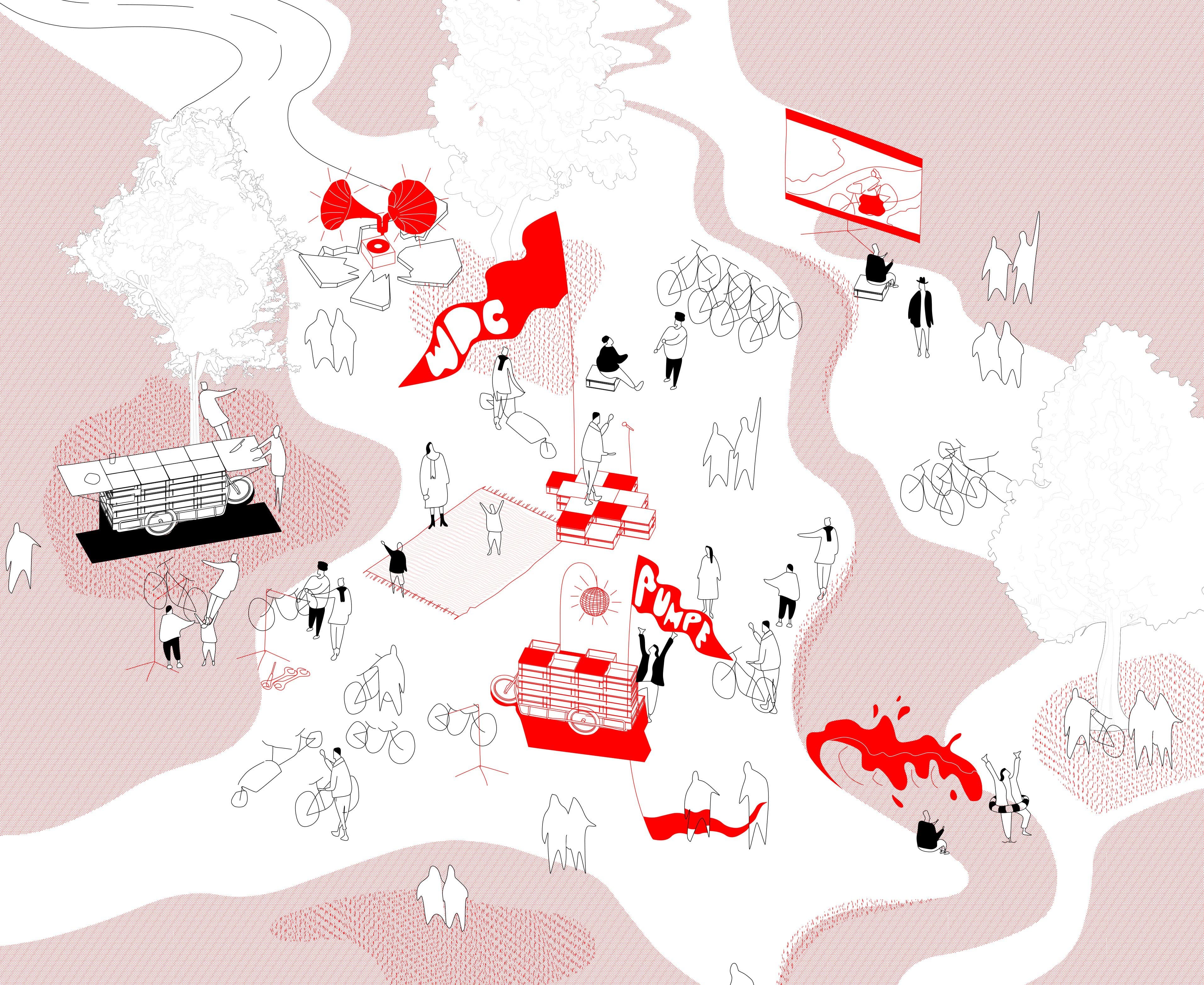 Wimmelbild der Rhein-Main-Region