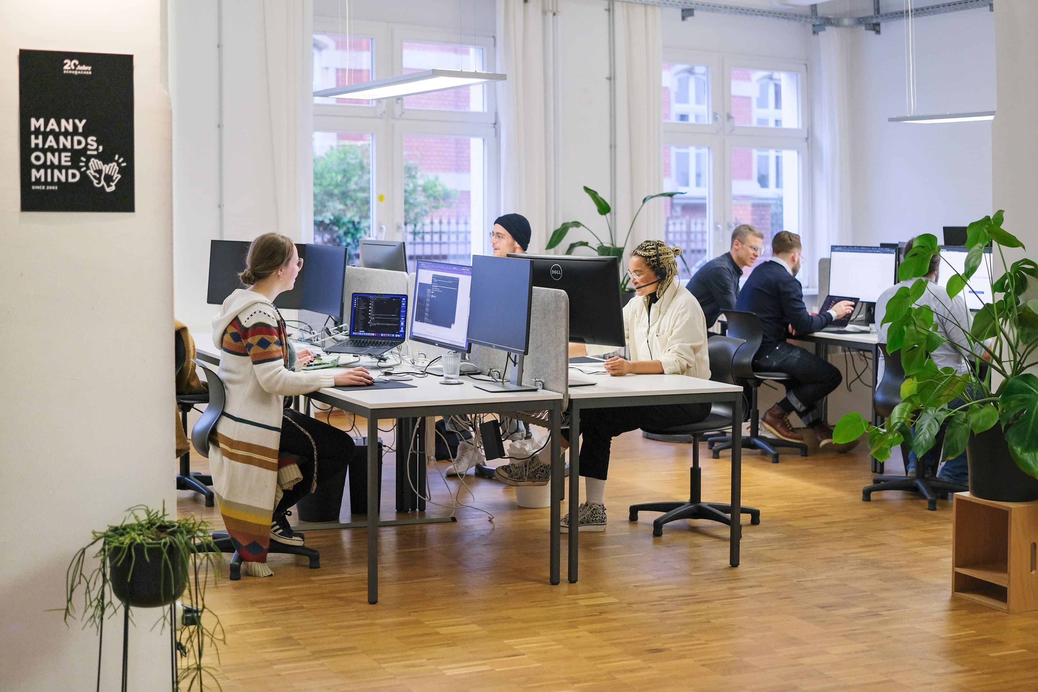 Blick in das Büro von Schumacher Brand Interaction Design Darmstadt