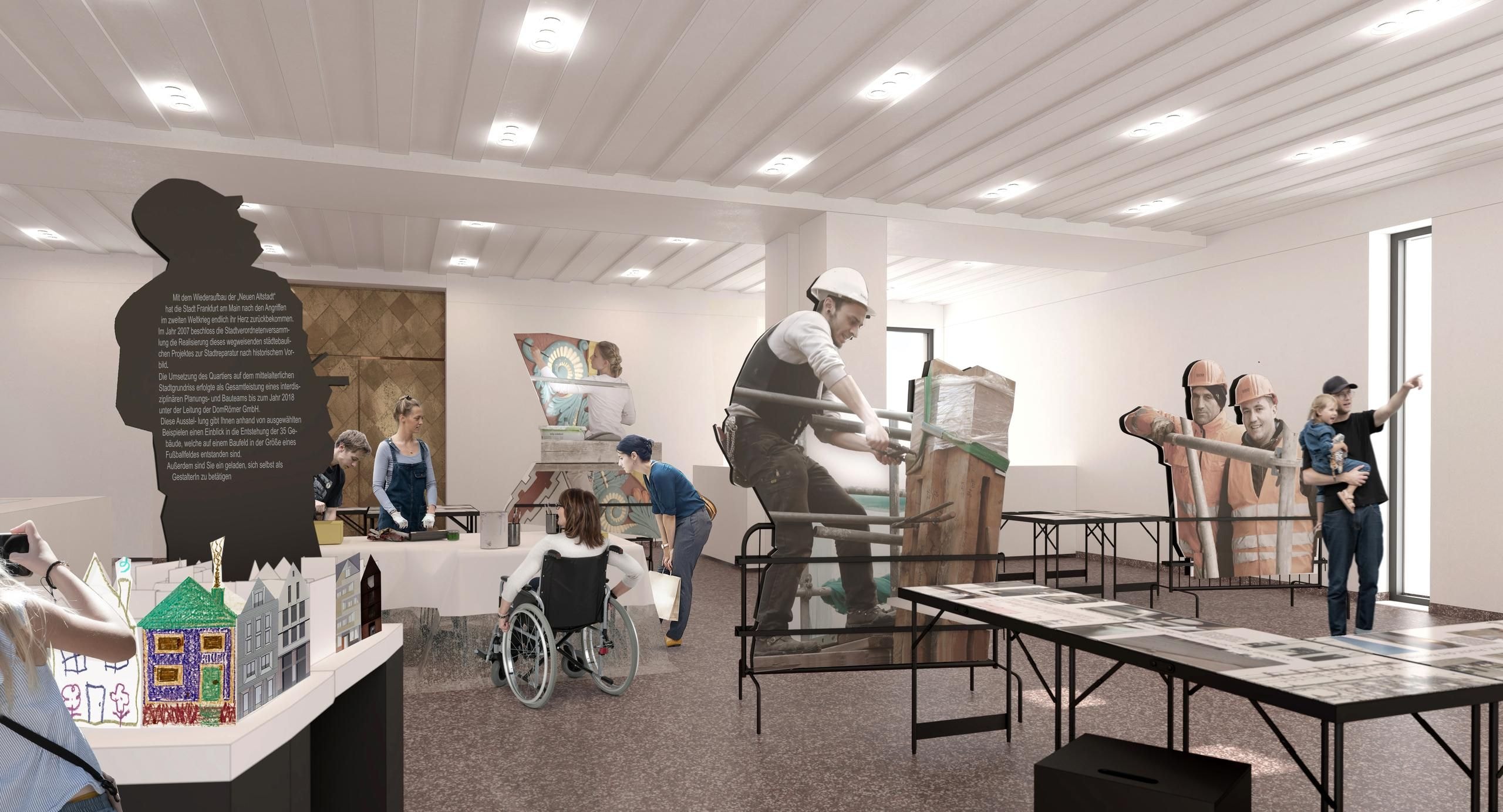 Visualisierung einer möglichen Ausstellung Netzwerk Neue Altstadt