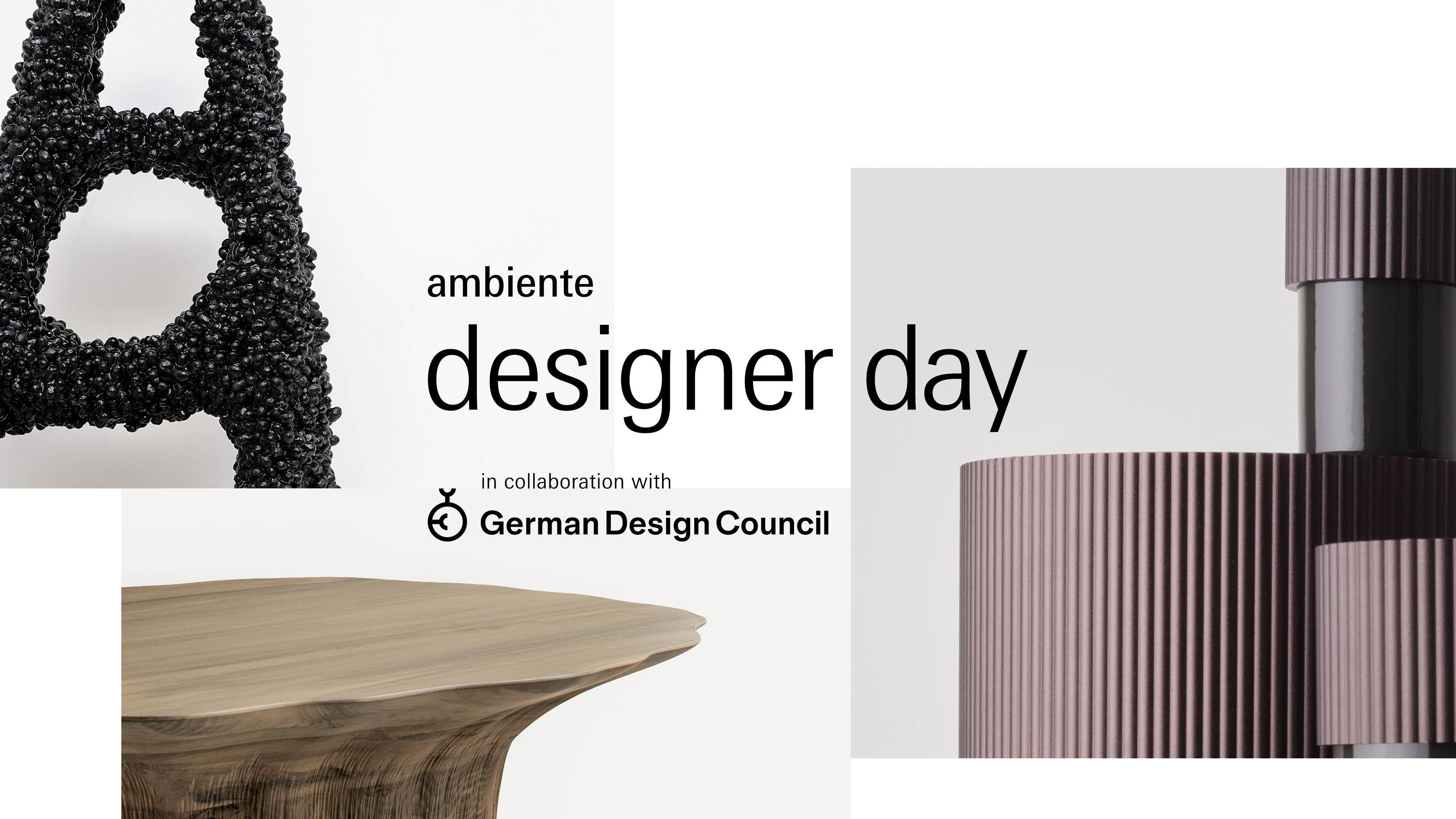 Key Visual zum Designer Day auf der Ambiente Messe Frankfurt