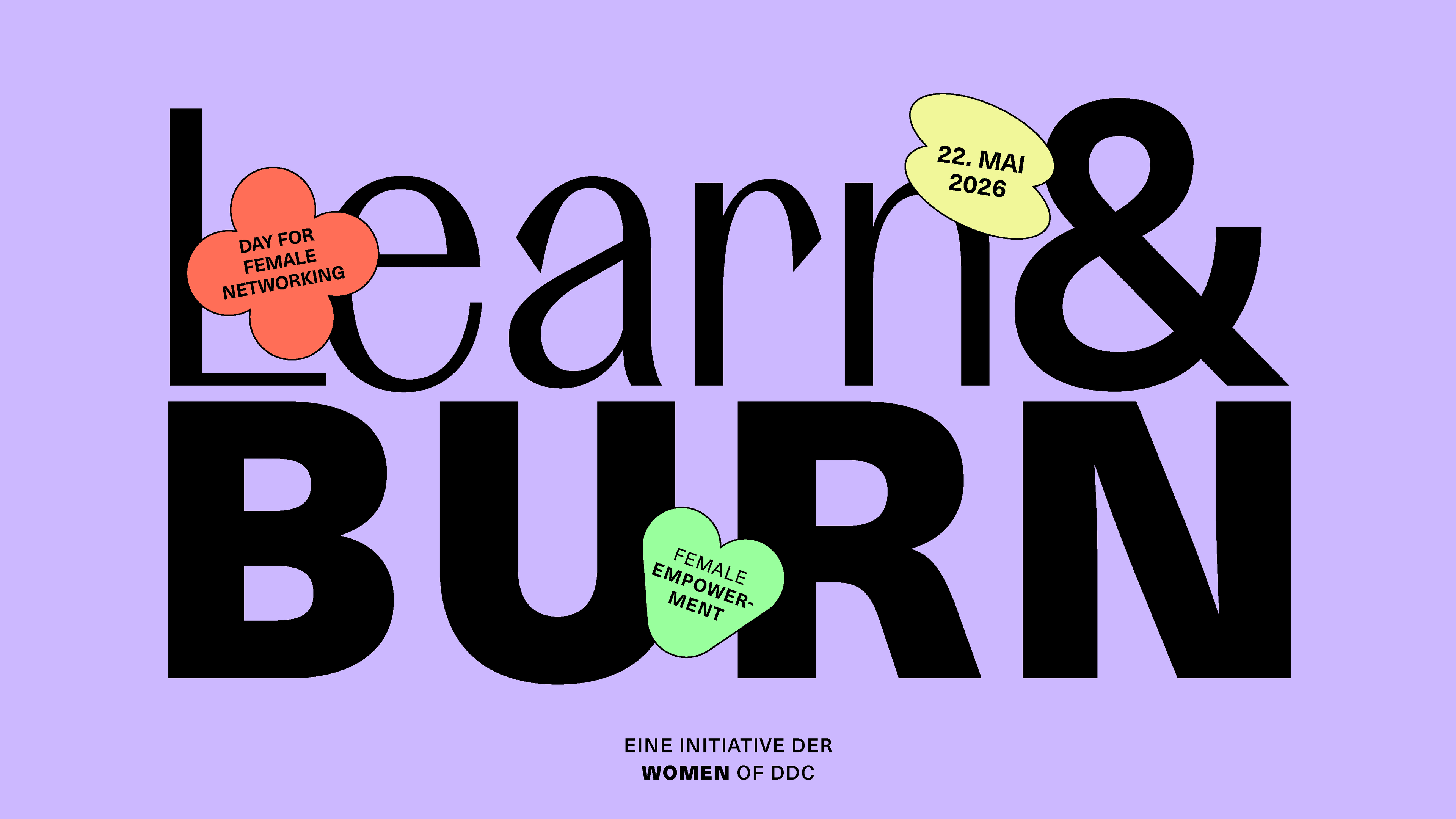Flyer zur Veranstaltung Learn and Burn vom DDC