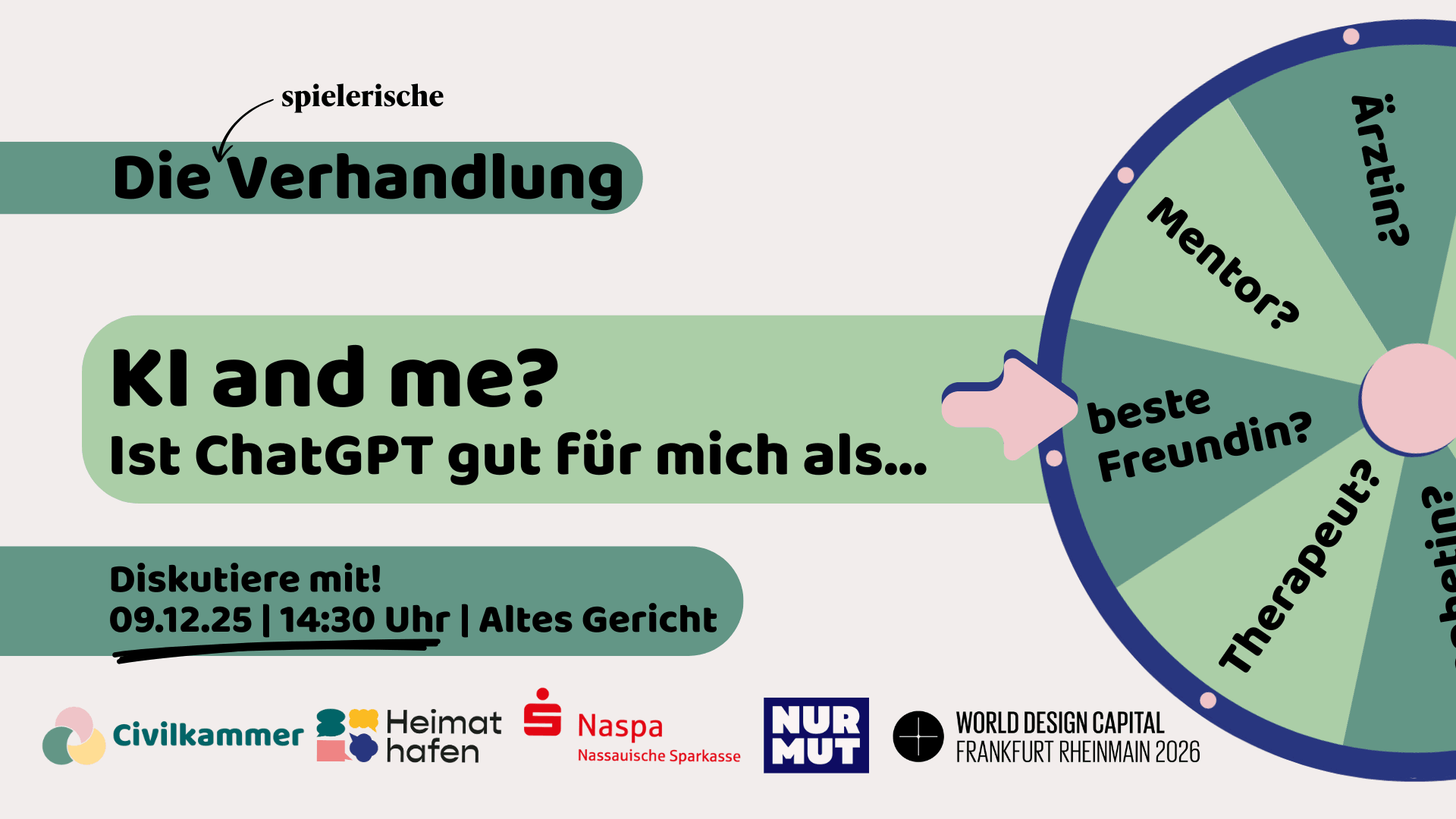 Titelbild von die Verhandlung -KI and me?