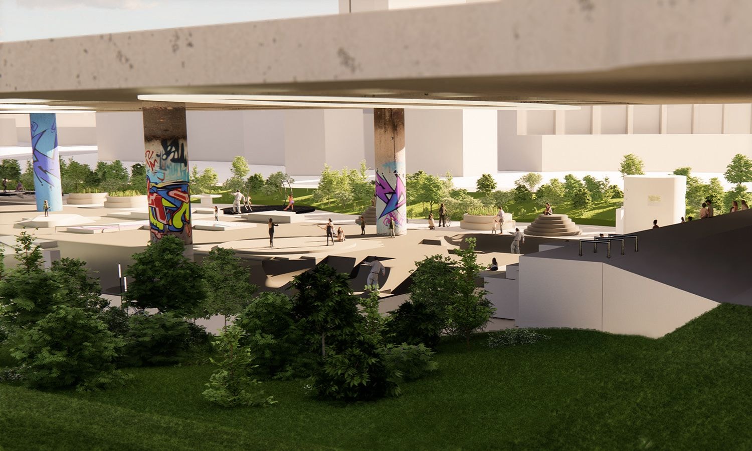 Entwurf für die Veränderung der Kaiserleibrücke