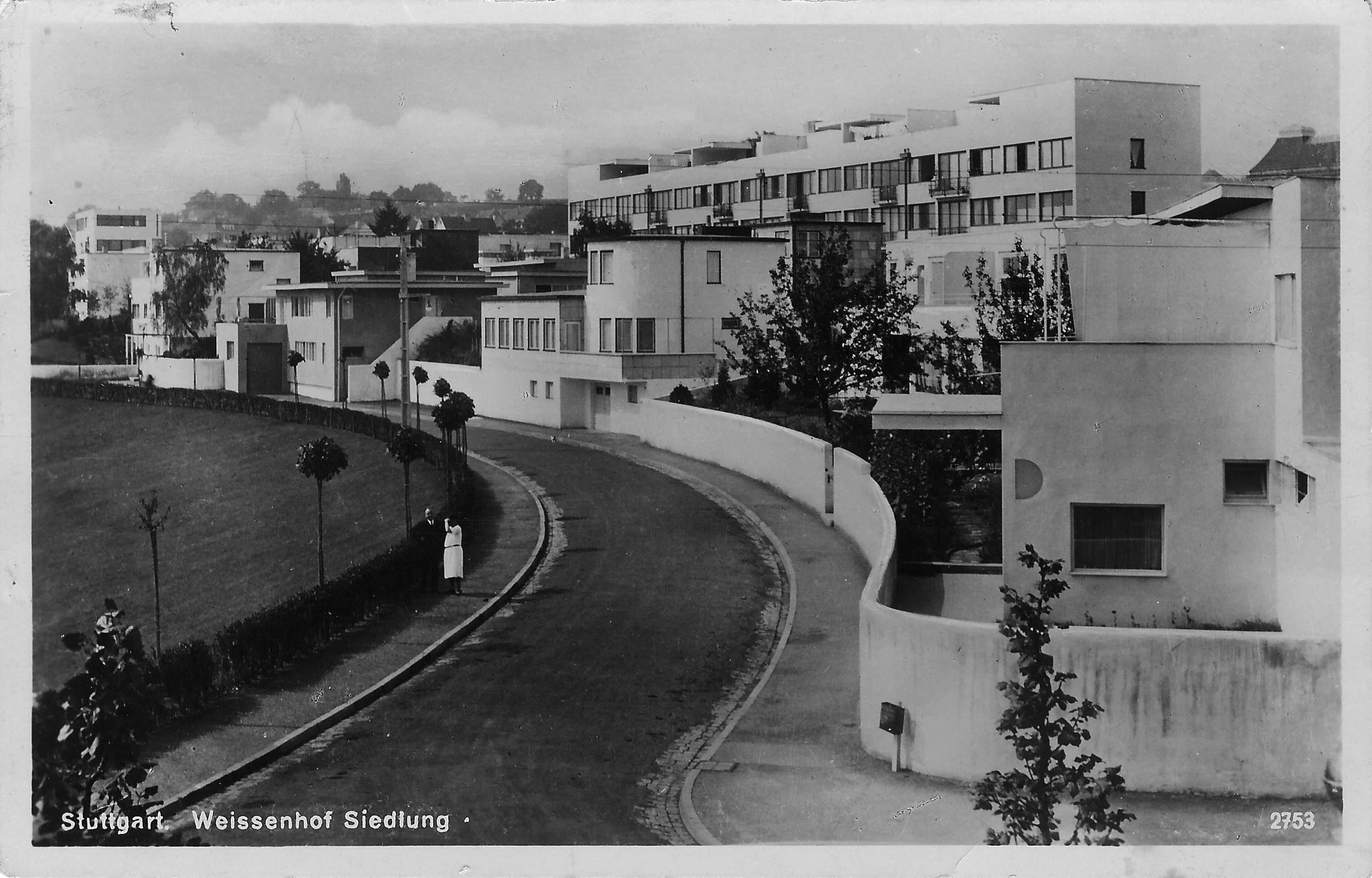 Die Weissenhofsiedlung in schwarz/weiß