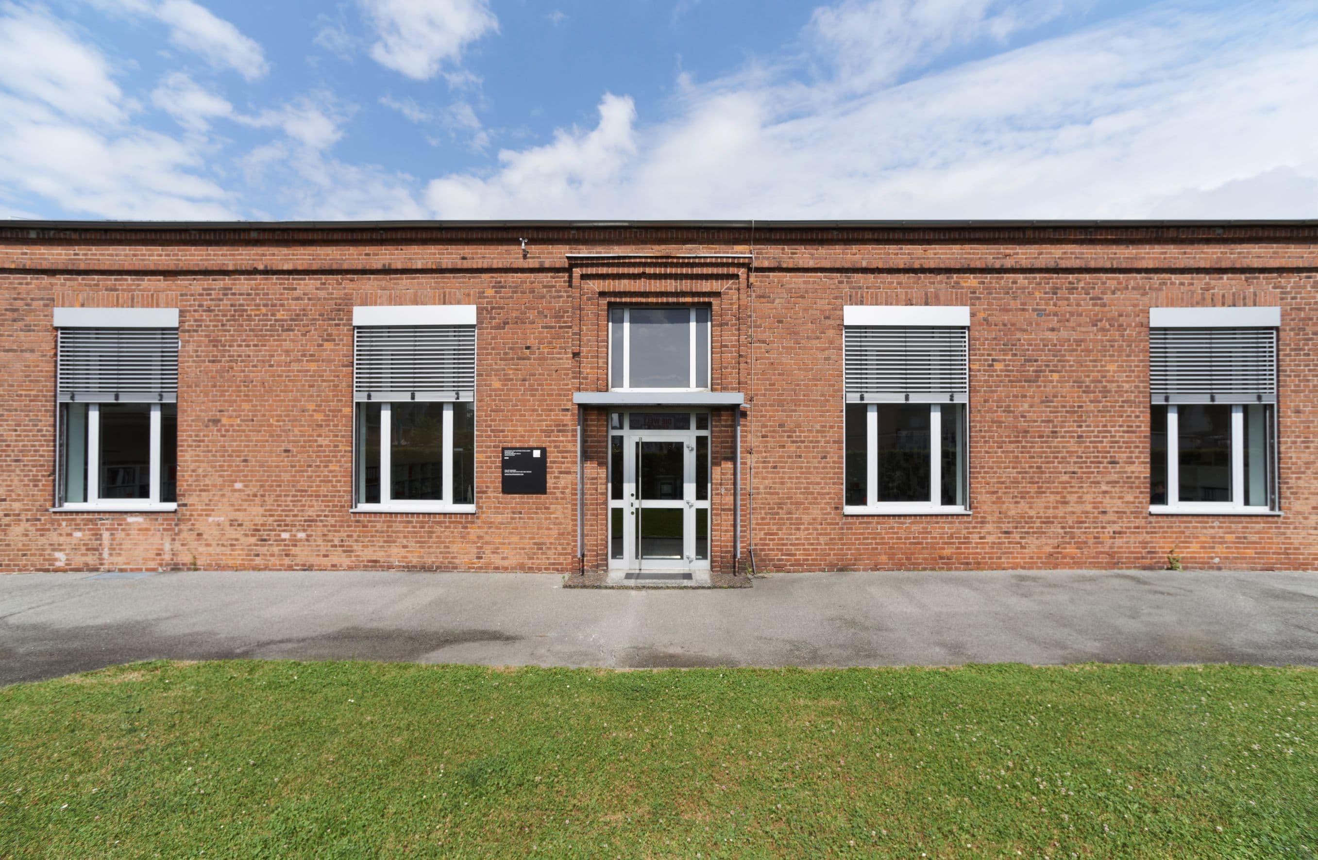 Fassade einer Backsteinwand