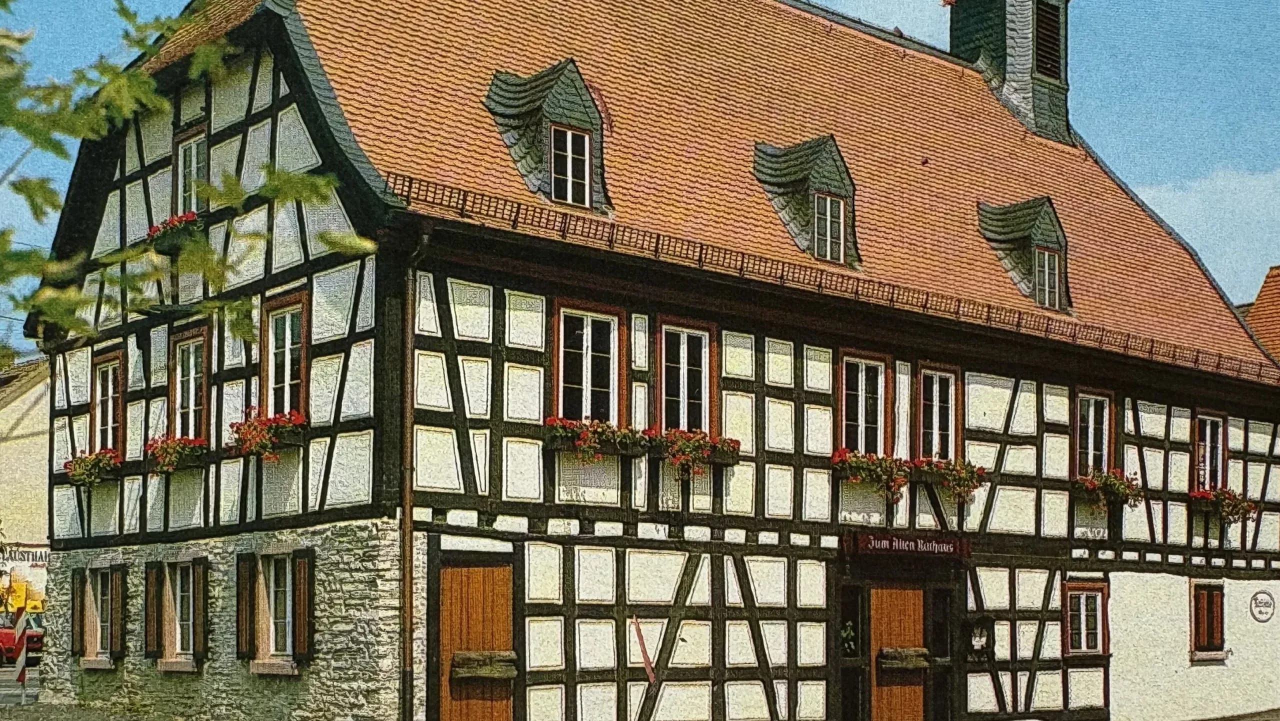 Foto der Fassade des alten Rathaus in Kelkheim-Münster