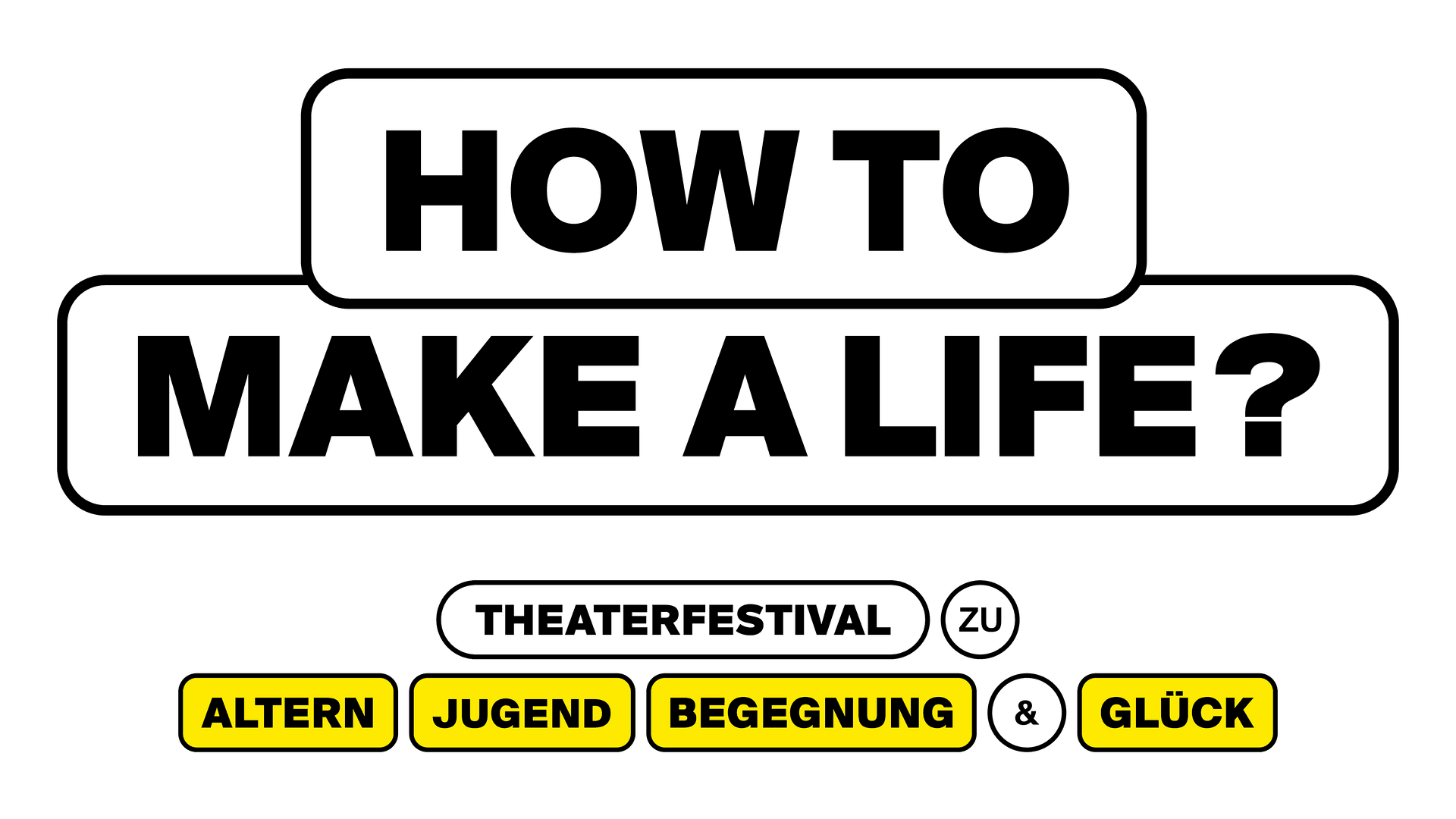 Grafik, auf der steht: How to Make a Life