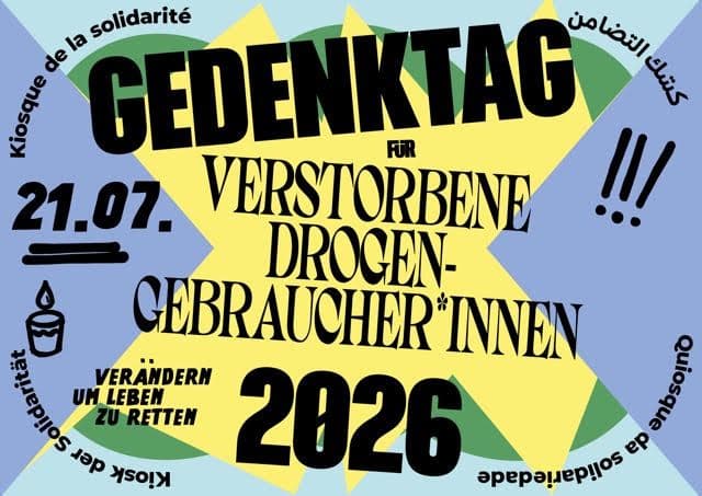 buntes Sharepic, schwarze Schrift mit Informationen zu der Veranstaltung